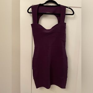 Plum/Dark Purple bodycon style dress